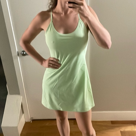 Outdoor Voices The Exercise Athletic Dress in Lime Green - Picture 4 of 5